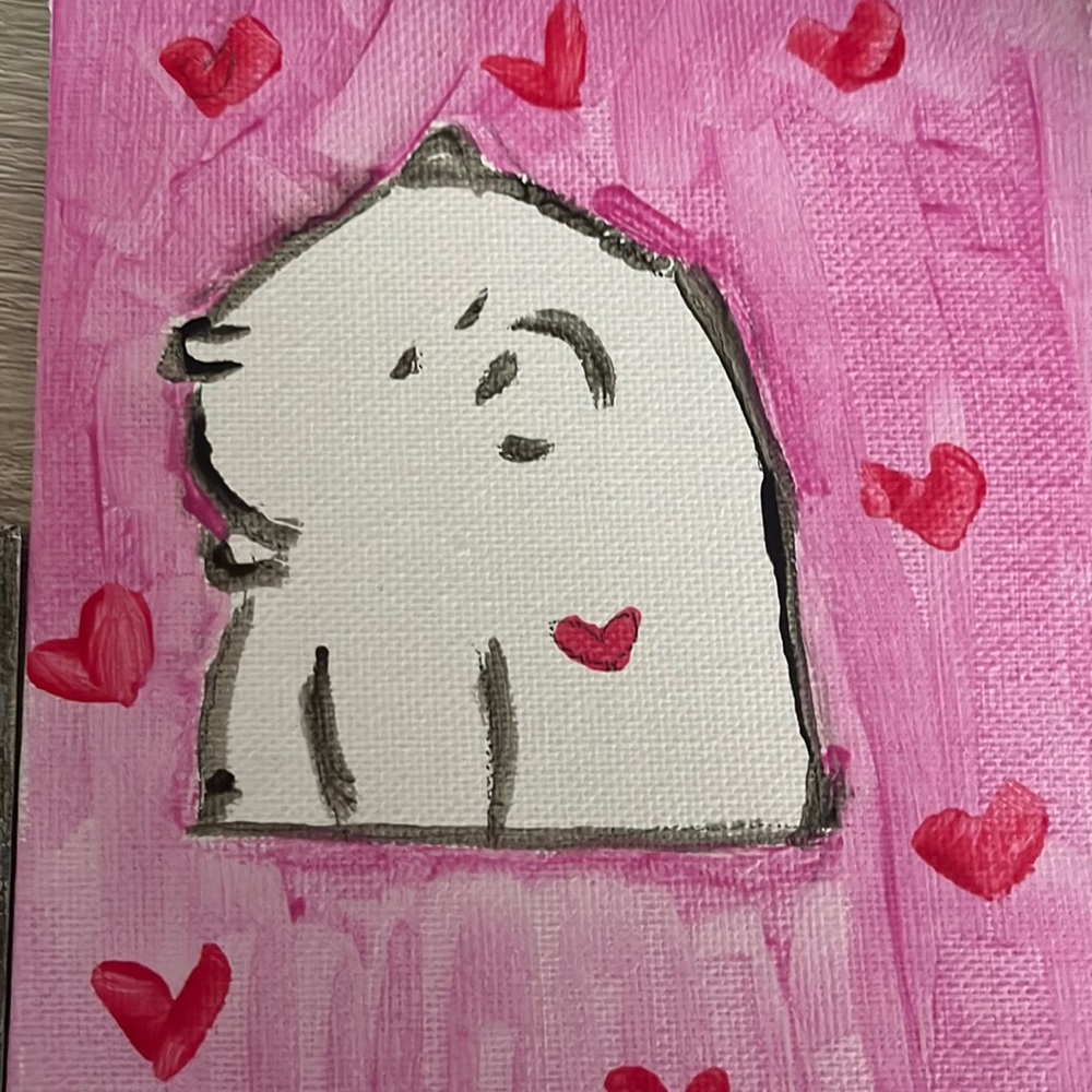 5 paintings! support our local shelter by purchase!